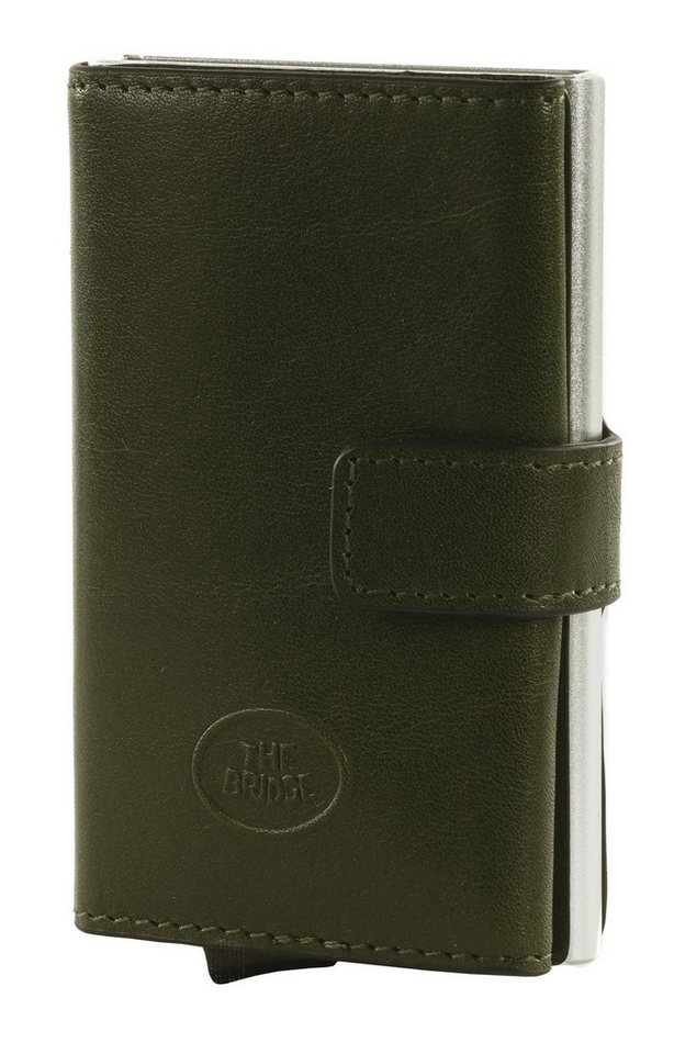 THE BRIDGE Kartenetui Porta Credit Card Eject, aus echtem Leder mit RFID-Blocker Schutz von THE BRIDGE