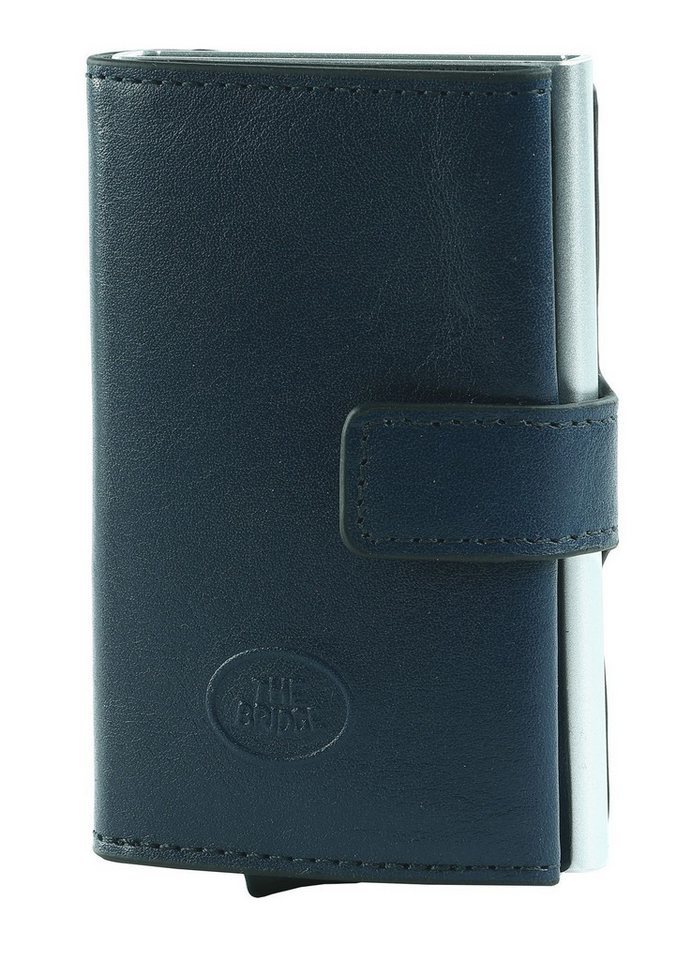 THE BRIDGE Kartenetui Porta Credit Card Eject, aus echtem Leder mit RFID-Blocker Schutz von THE BRIDGE