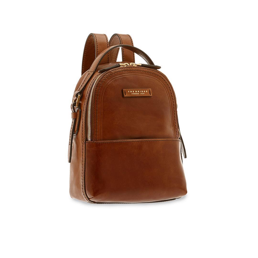 THE BRIDGE - PEARLDISTRICT Cityrucksack Ladies Backpack S Marrone Cognac - Gr. - S von THE BRIDGE