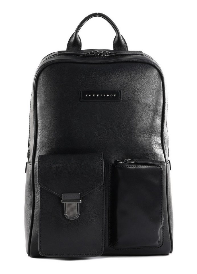 THE BRIDGE Rucksack Backpack, aus echtem Rindsleder von THE BRIDGE