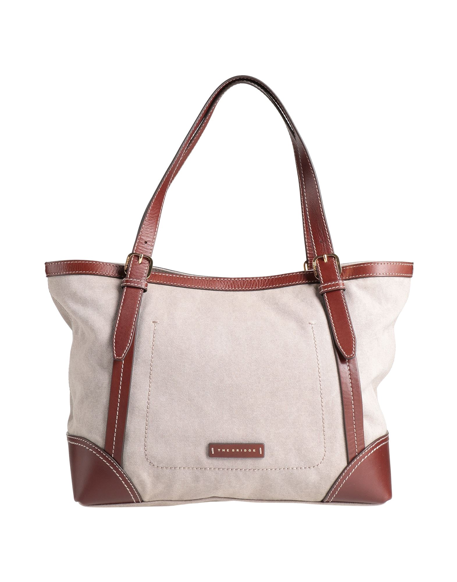 THE BRIDGE Schultertasche Damen Grau von THE BRIDGE