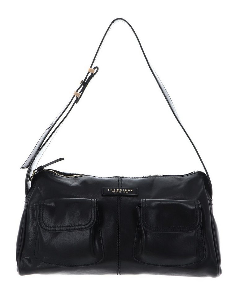 THE BRIDGE Schultertasche Shoulder Bag, aus echtem Rindsleder von THE BRIDGE