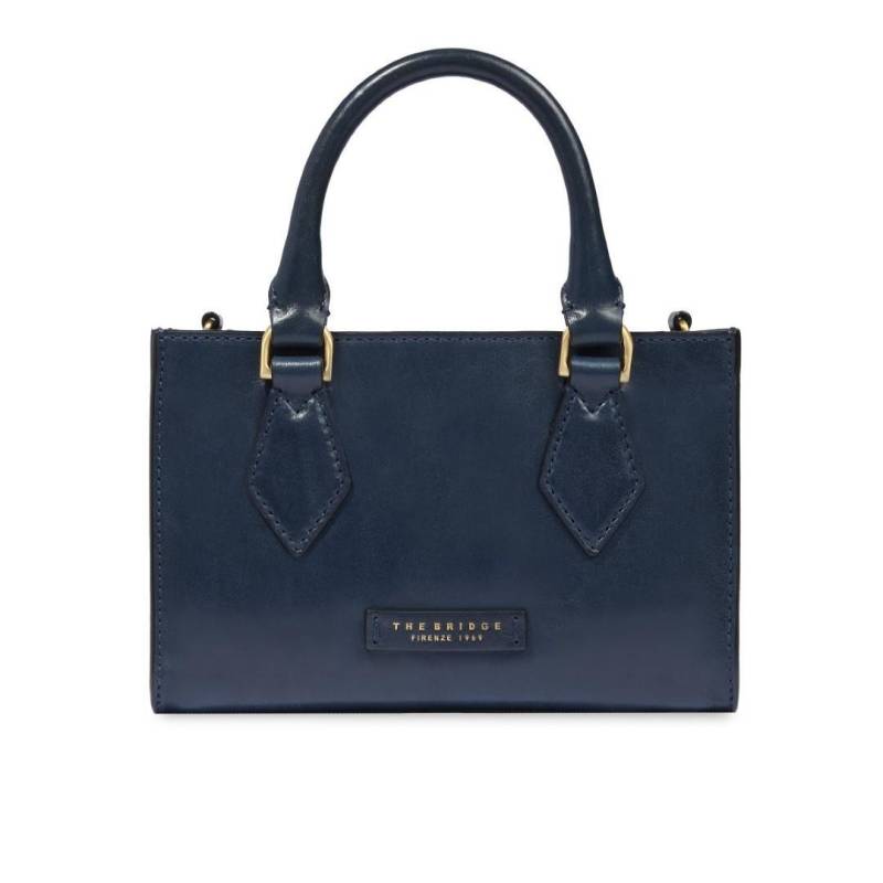 THE BRIDGE - Üb-Handtasche Handbag W/Shoulder Bag Ida Yh Oltremare Abb. Oro Dunkelblau von THE BRIDGE