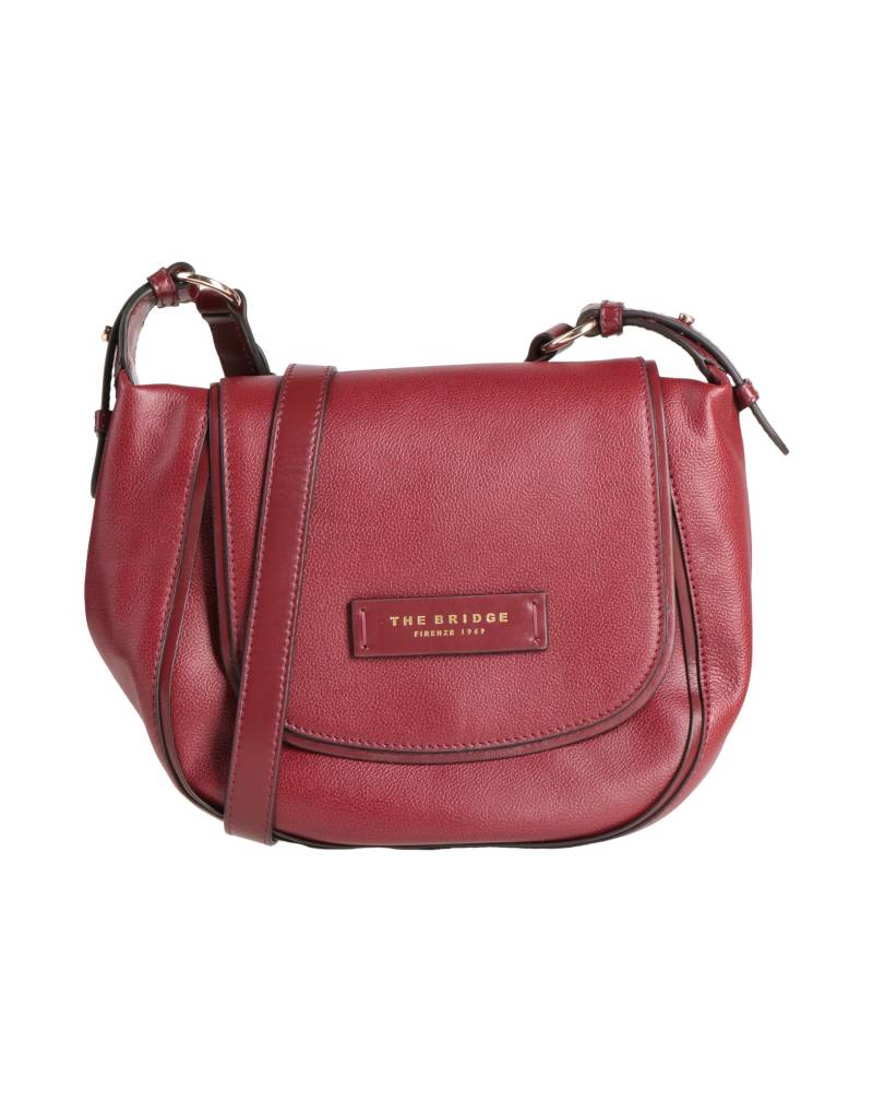 THE BRIDGE Umhängetasche Damen Bordeaux von THE BRIDGE
