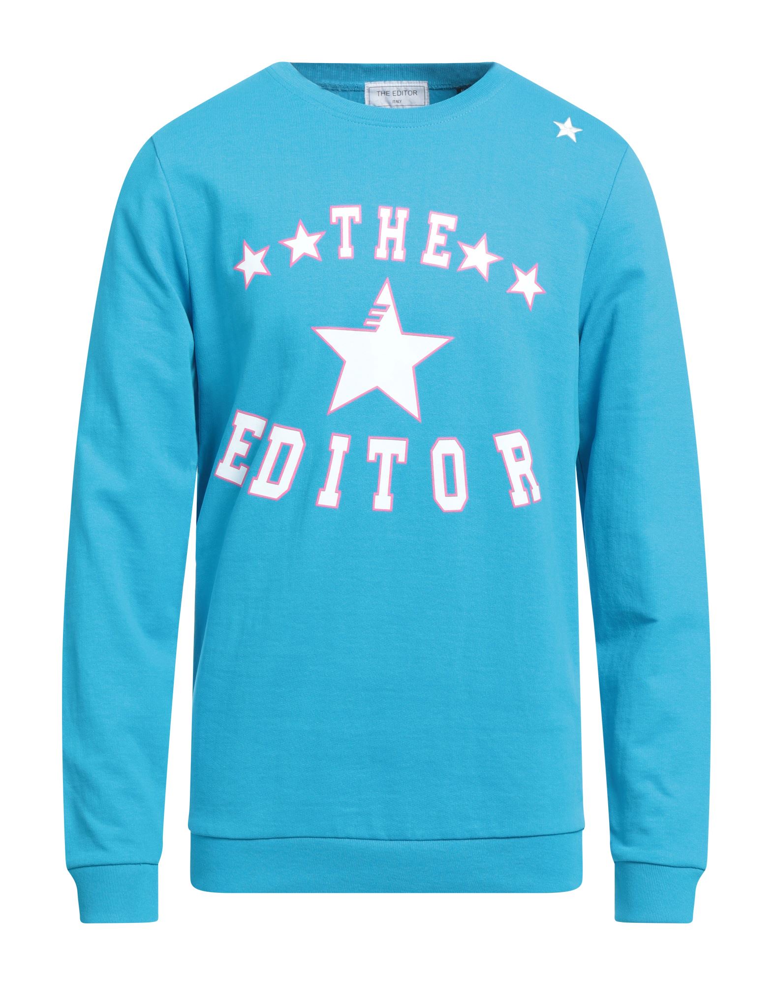 THE EDITOR Sweatshirt Herren Azurblau von THE EDITOR