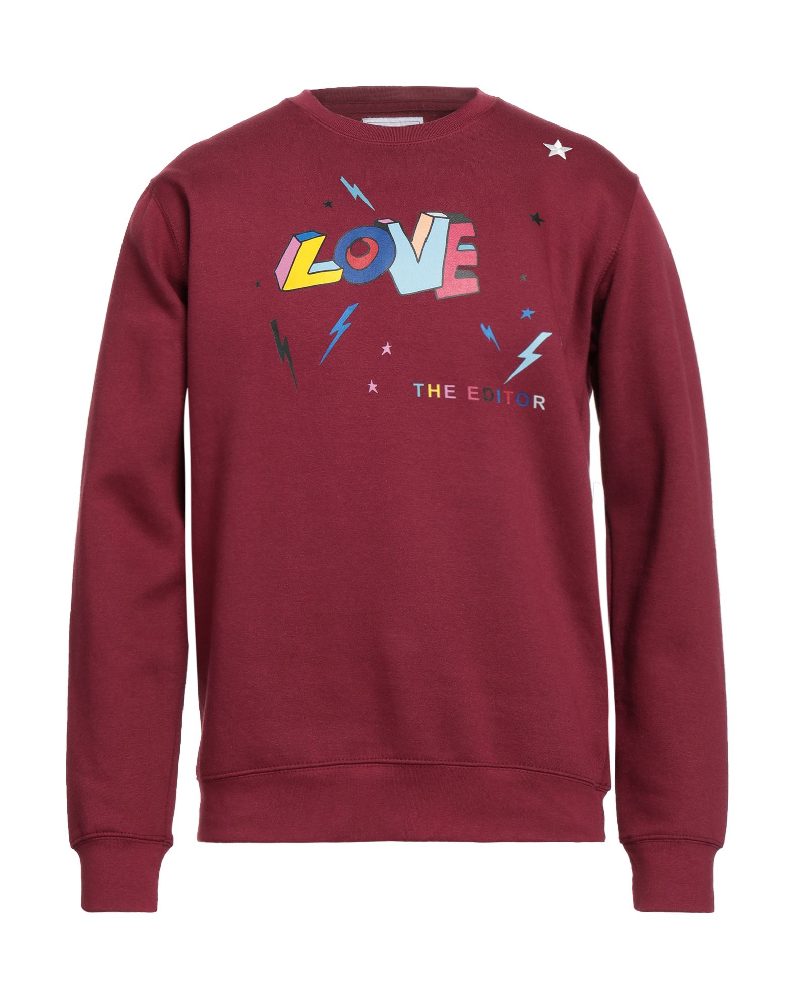 THE EDITOR Sweatshirt Herren Bordeaux von THE EDITOR