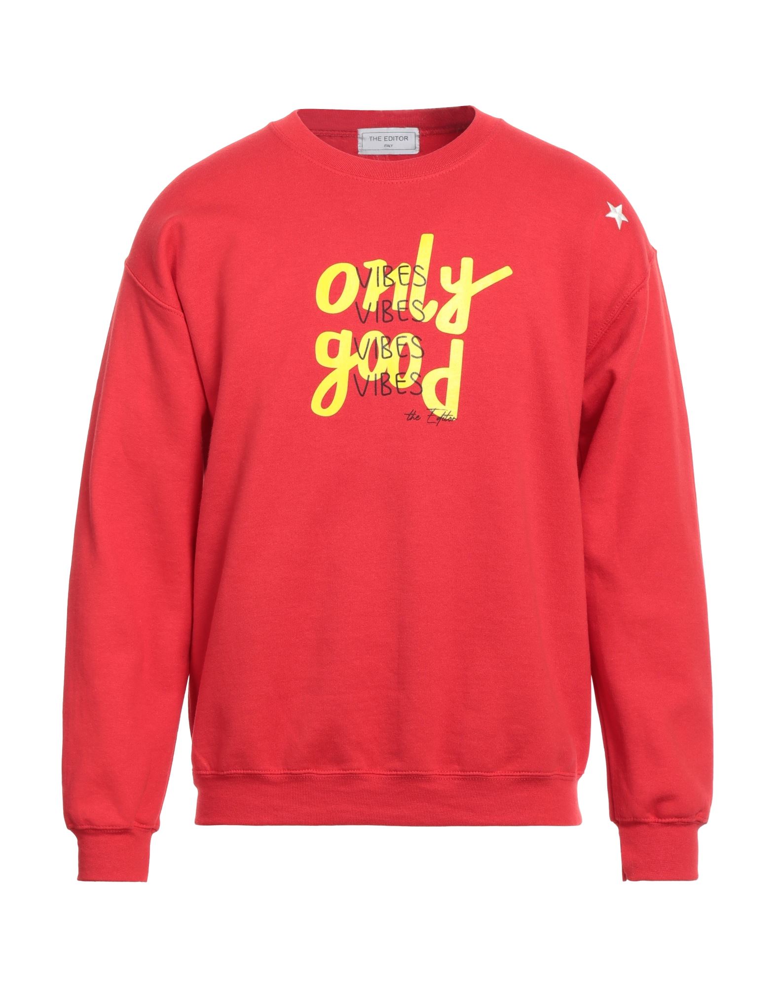 THE EDITOR Sweatshirt Herren Rot von THE EDITOR