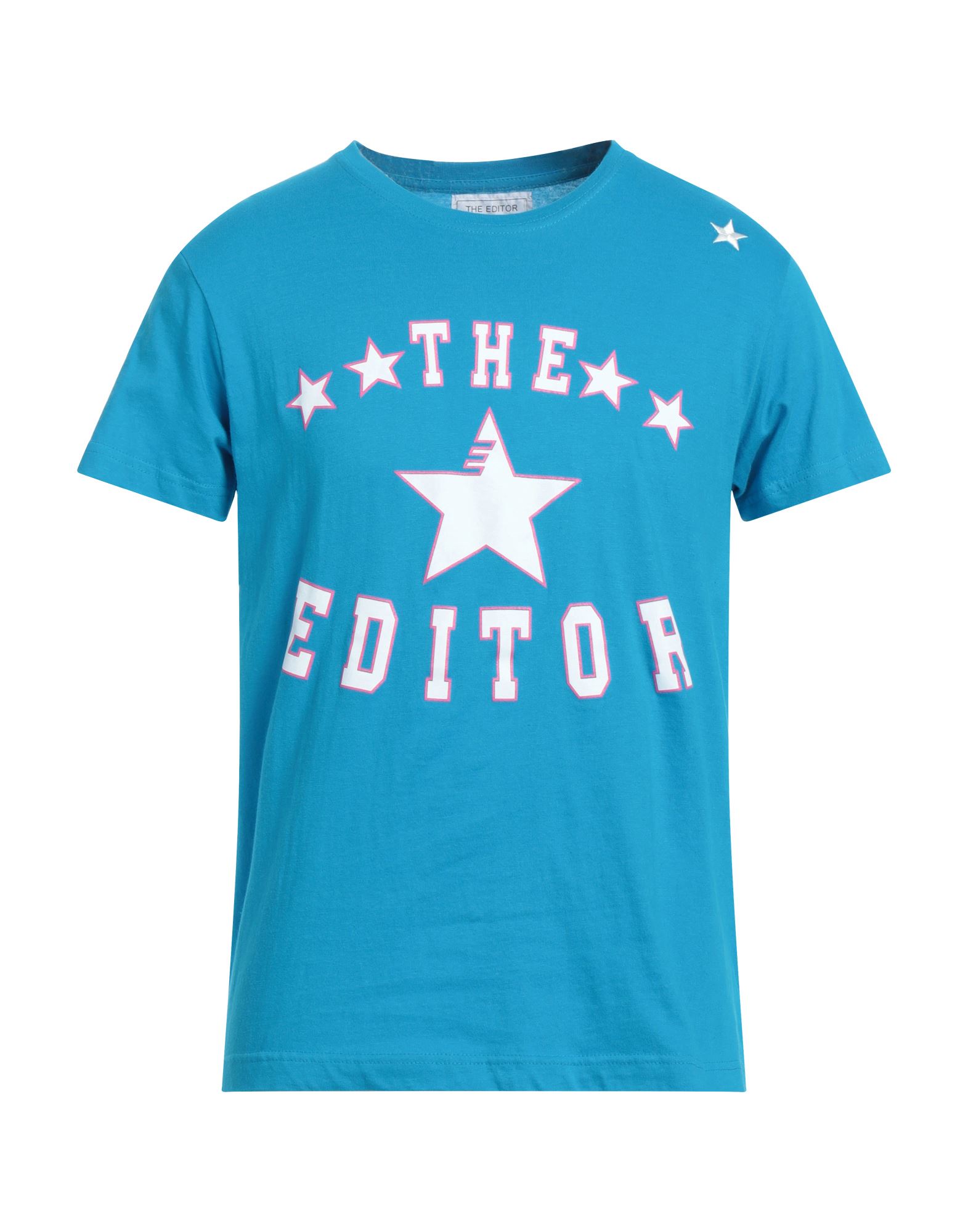 THE EDITOR T-shirts Herren Azurblau von THE EDITOR