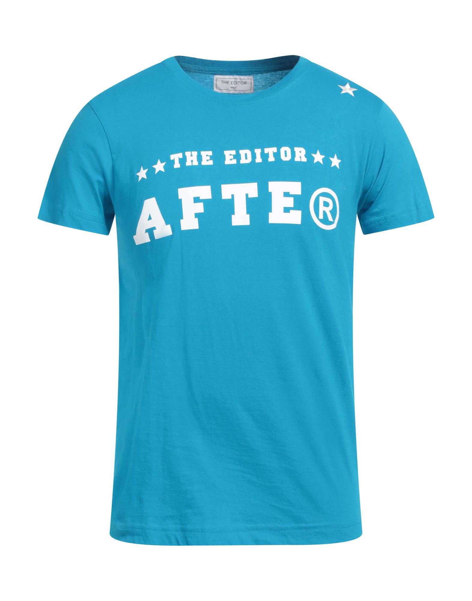 THE EDITOR T-shirts Herren Azurblau von THE EDITOR