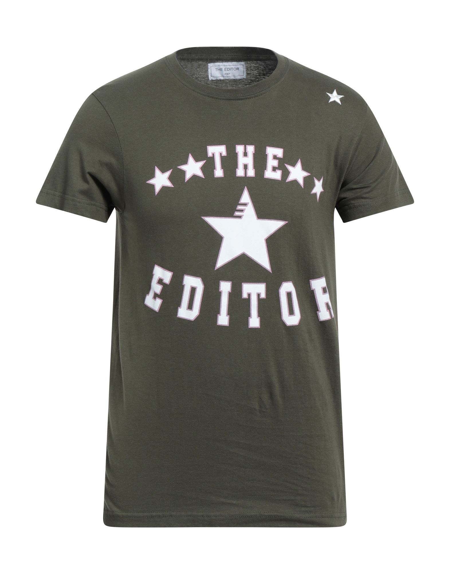 THE EDITOR T-shirts Herren Militärgrün von THE EDITOR