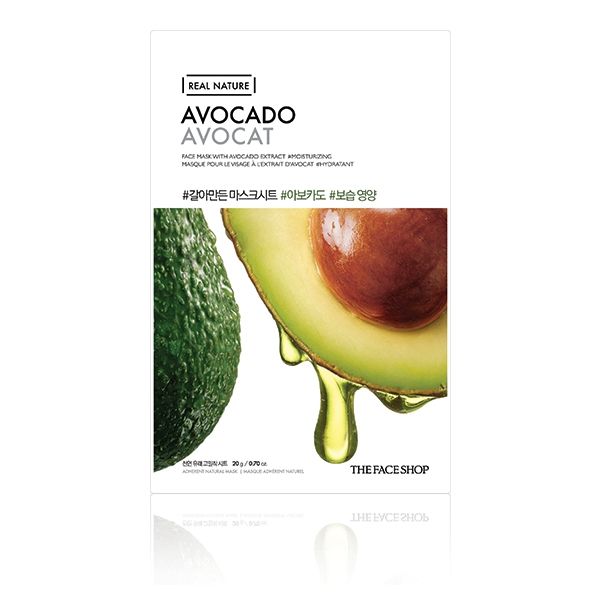 THE FACE SHOP - Real Nature Face Mask - Avocado - 1stück von THE FACE SHOP