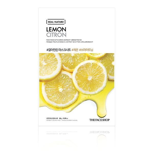 THE FACE SHOP - Real Nature Face Mask - Lemon - 1stück von THE FACE SHOP