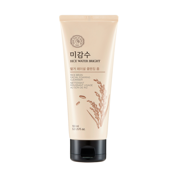 THE FACE SHOP - Rice Water Bright Rice Bran Facial Foaming Cleanser - 150ml von THE FACE SHOP