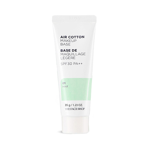 The Face Shop - Air Cotton Makeup Base - Mint von THE FACE SHOP