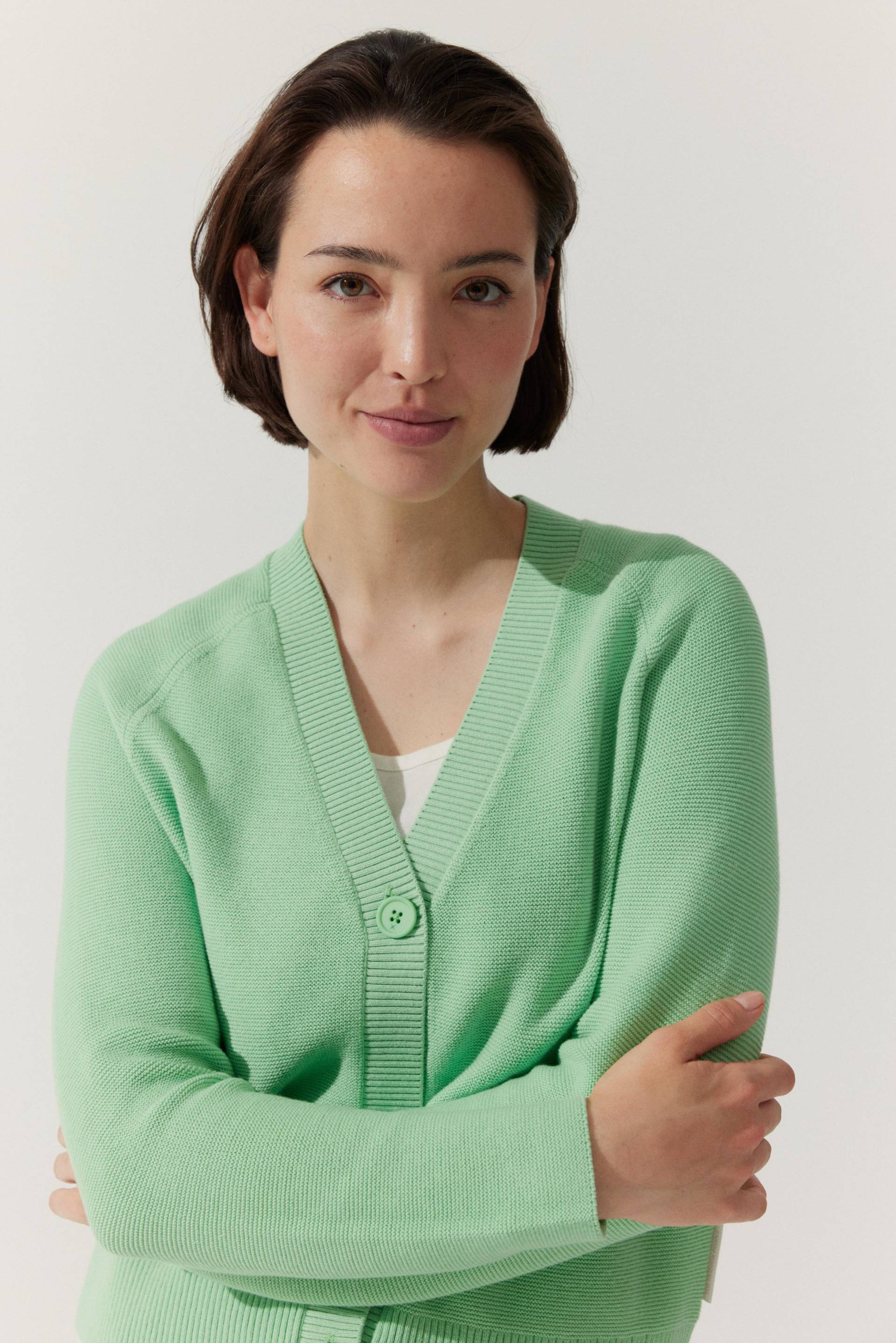THE FASHION PEOPLE - Cardigan knitted pistachio - Gr. - XS von THE FASHION PEOPLE