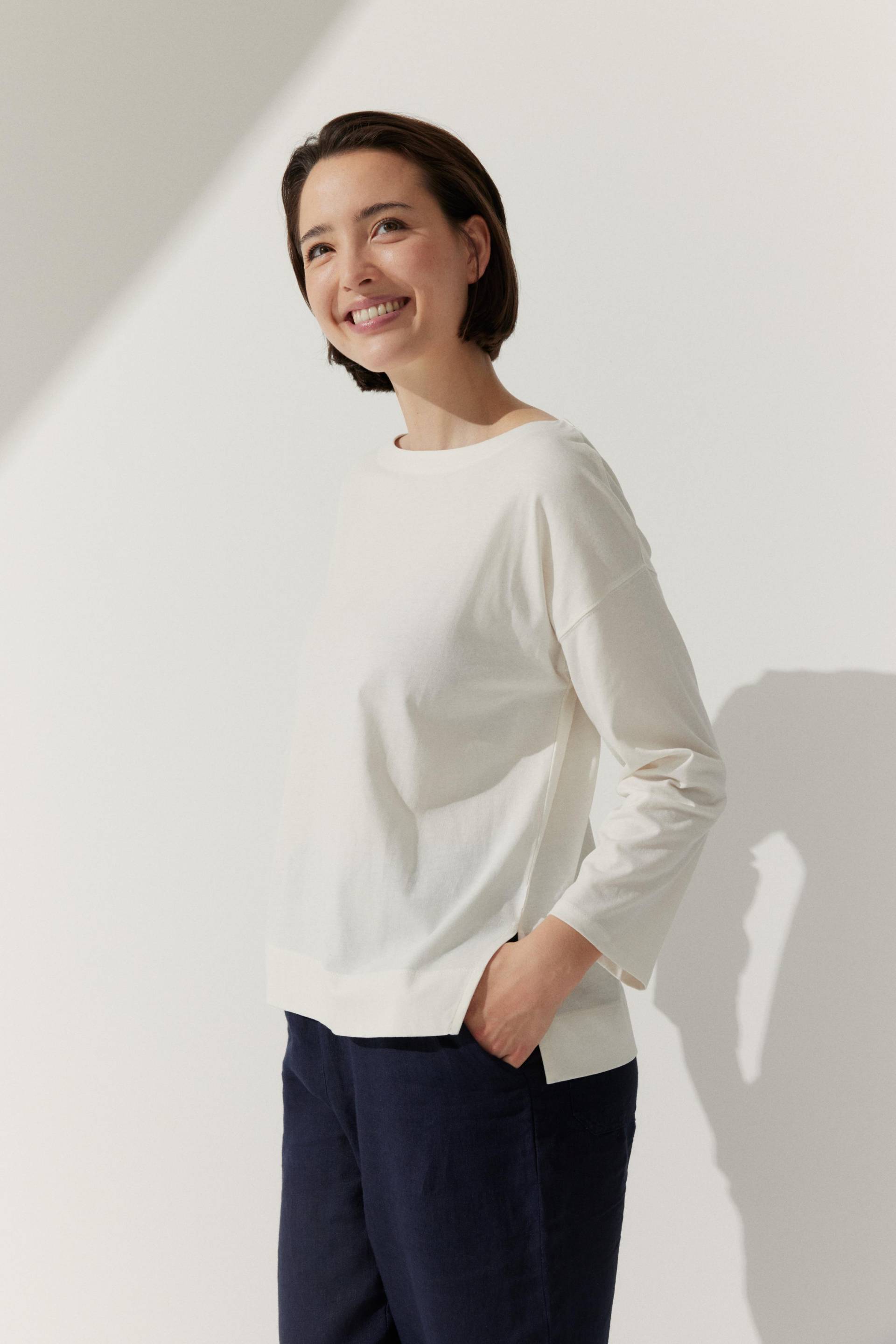 THE FASHION PEOPLE - Heavy Longsleeve warm white - Gr. - M von THE FASHION PEOPLE