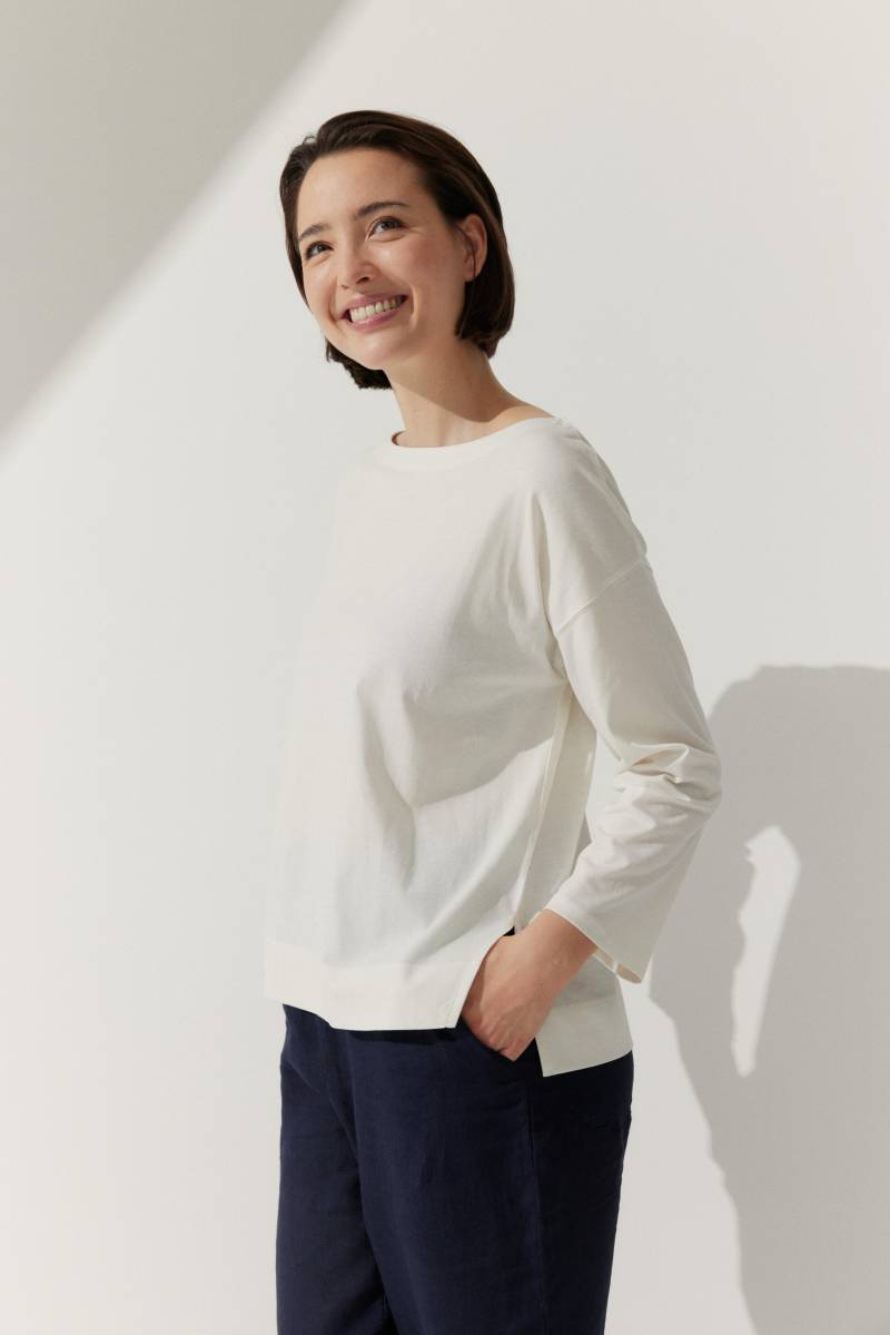 THE FASHION PEOPLE - Heavy Longsleeve warm white - Gr. - M von THE FASHION PEOPLE