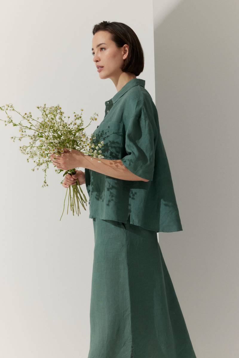 THE FASHION PEOPLE - Linen Blouse Solid - Gr. - 36 von THE FASHION PEOPLE