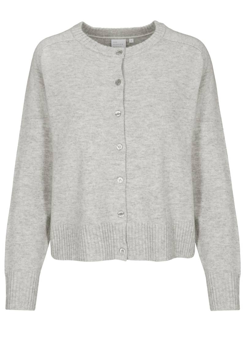 THE FASHION PEOPLE - Merino Cardigan cloud grey mel. - Gr. - 3XL von THE FASHION PEOPLE