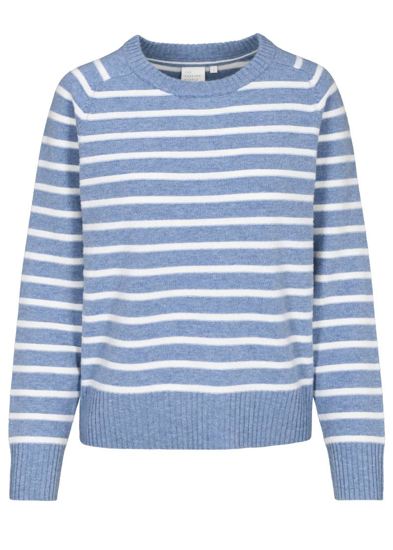 THE FASHION PEOPLE - Merino Pullover striped mountain blue stripe - Gr. - L von THE FASHION PEOPLE