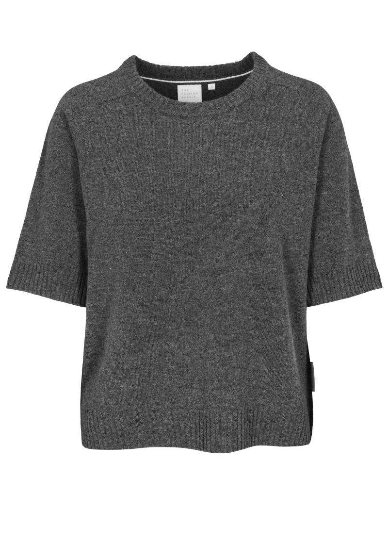 THE FASHION PEOPLE - Merino T-Shirt anthra melange - Gr. - L von THE FASHION PEOPLE