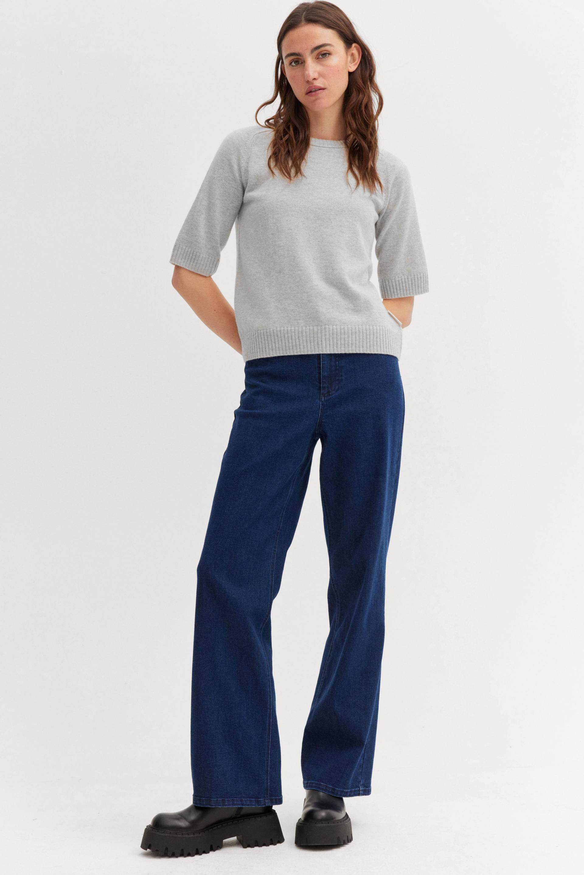 THE FASHION PEOPLE - Merino T-Shirt cloud grey mel. - Gr. - M von THE FASHION PEOPLE