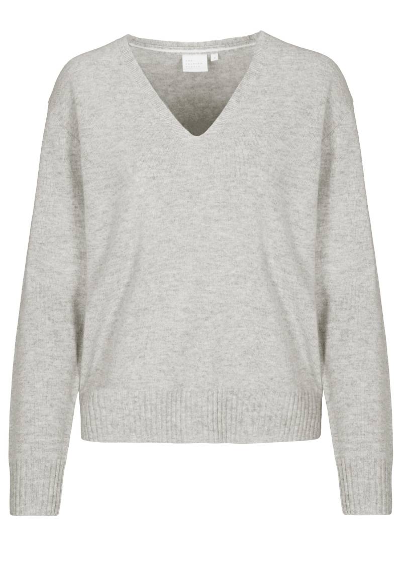 THE FASHION PEOPLE - Merino V-Neck cloud grey mel. - Gr. - XS von THE FASHION PEOPLE