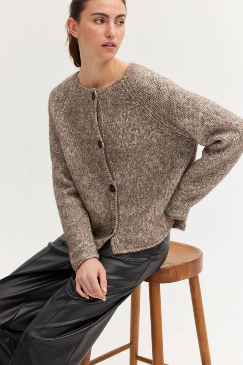 THE FASHION PEOPLE - Multicolor Cardigan reverse mushroom multicolor - Gr. - M von THE FASHION PEOPLE