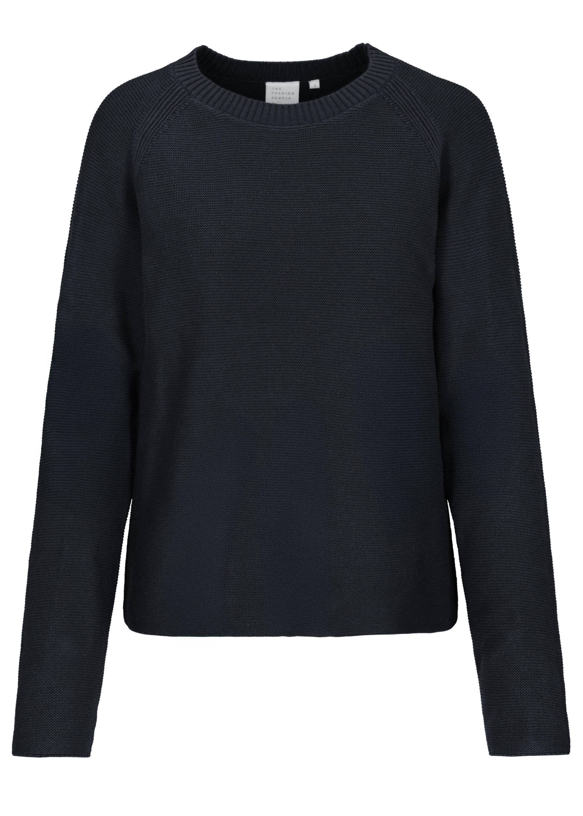 THE FASHION PEOPLE - NOS Pullover reverse knit 663 night blue - Gr. - XL von THE FASHION PEOPLE