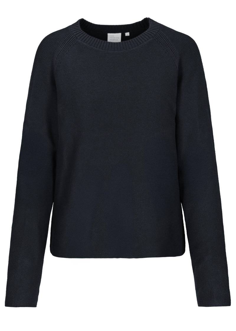 THE FASHION PEOPLE - NOS Pullover reverse knit 663 night blue - Gr. - XXL von THE FASHION PEOPLE