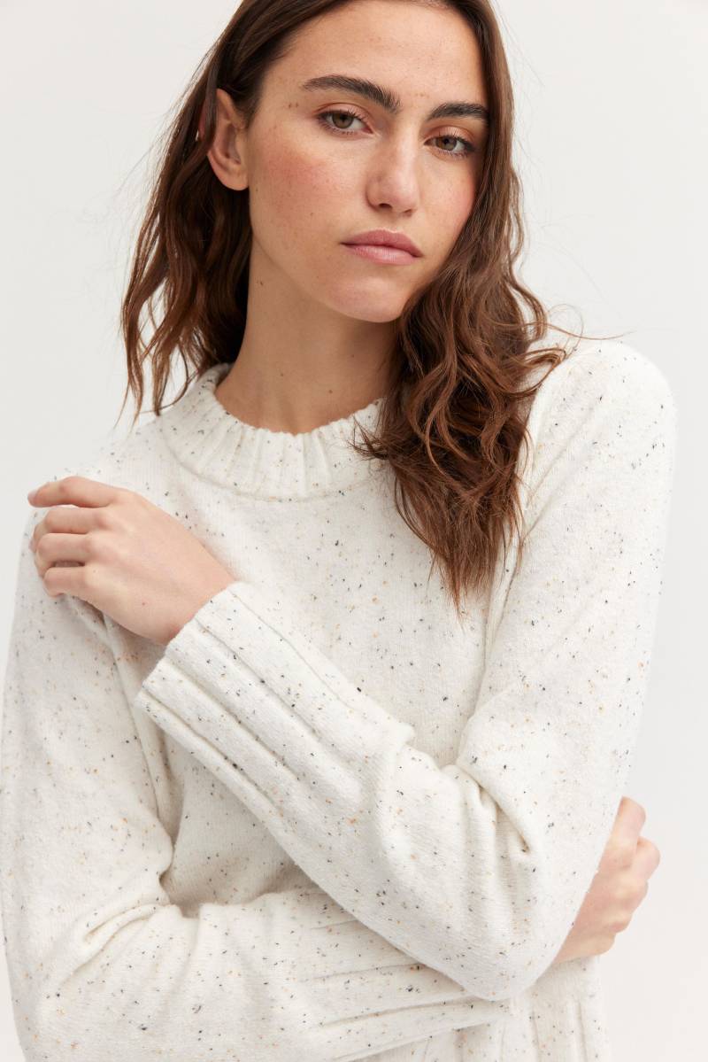 THE FASHION PEOPLE - Naps Pullover knitted powder white multi - Gr. - S von THE FASHION PEOPLE