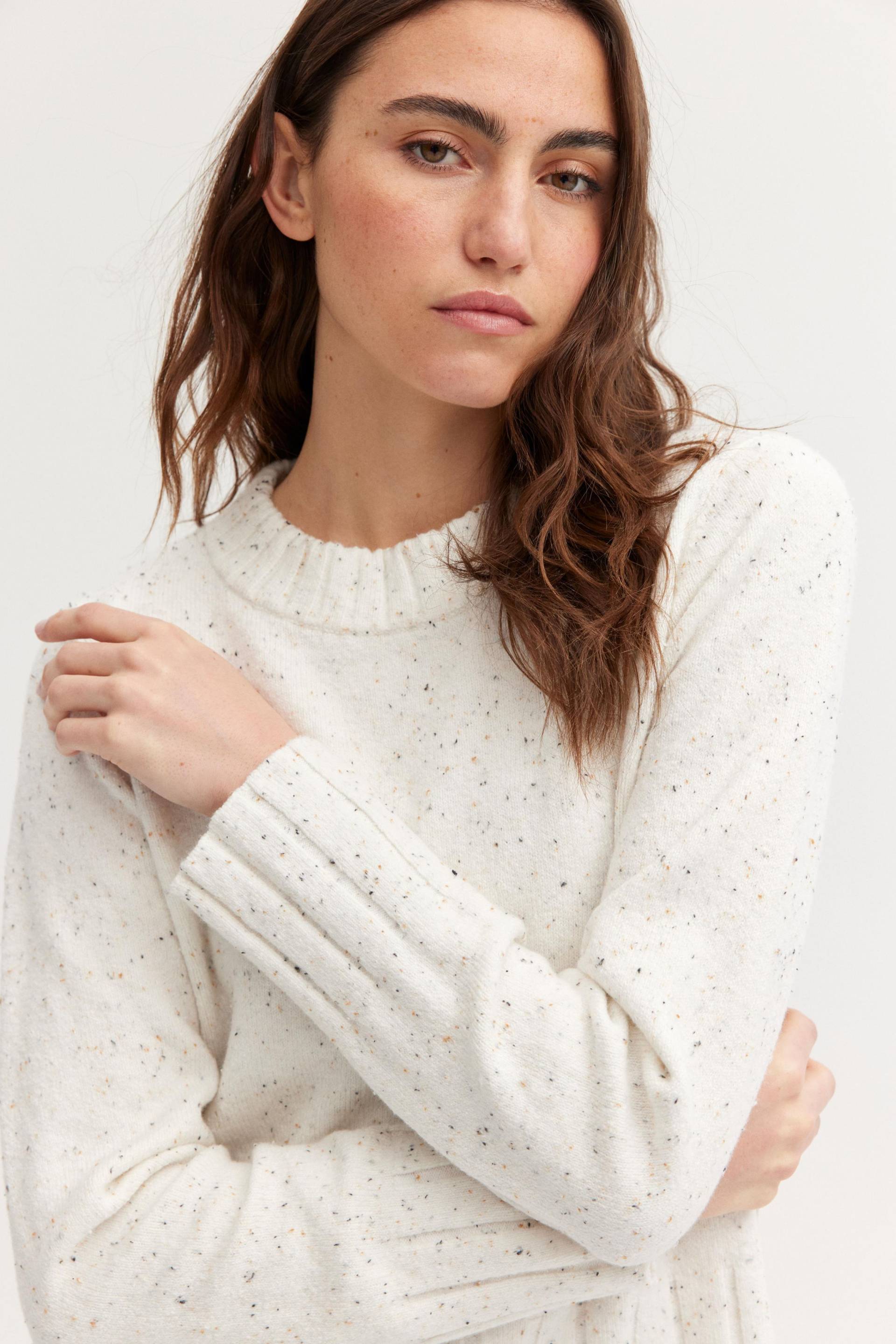 THE FASHION PEOPLE - Naps Pullover knitted powder white multi - Gr. - XS von THE FASHION PEOPLE