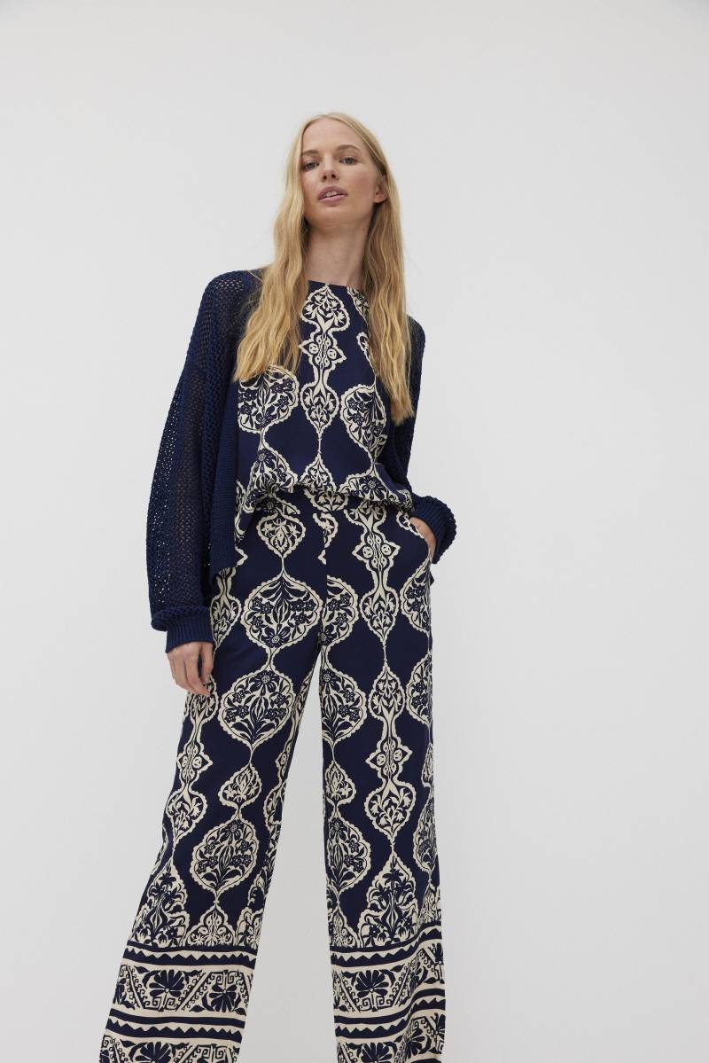 THE FASHION PEOPLE - Open cardigan knitted dark ocean - Gr. - M von THE FASHION PEOPLE