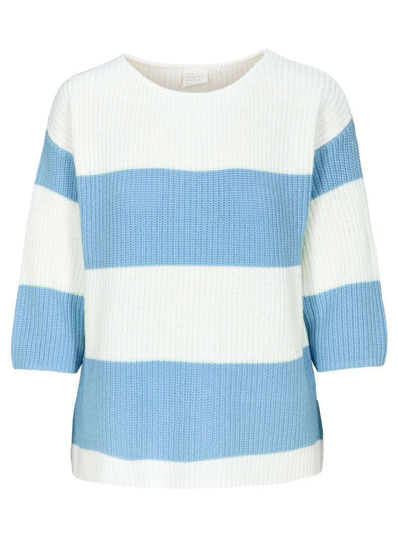 THE FASHION PEOPLE - Pullover 3/4 sleeve striped porcelain stripe - Gr. - L von THE FASHION PEOPLE