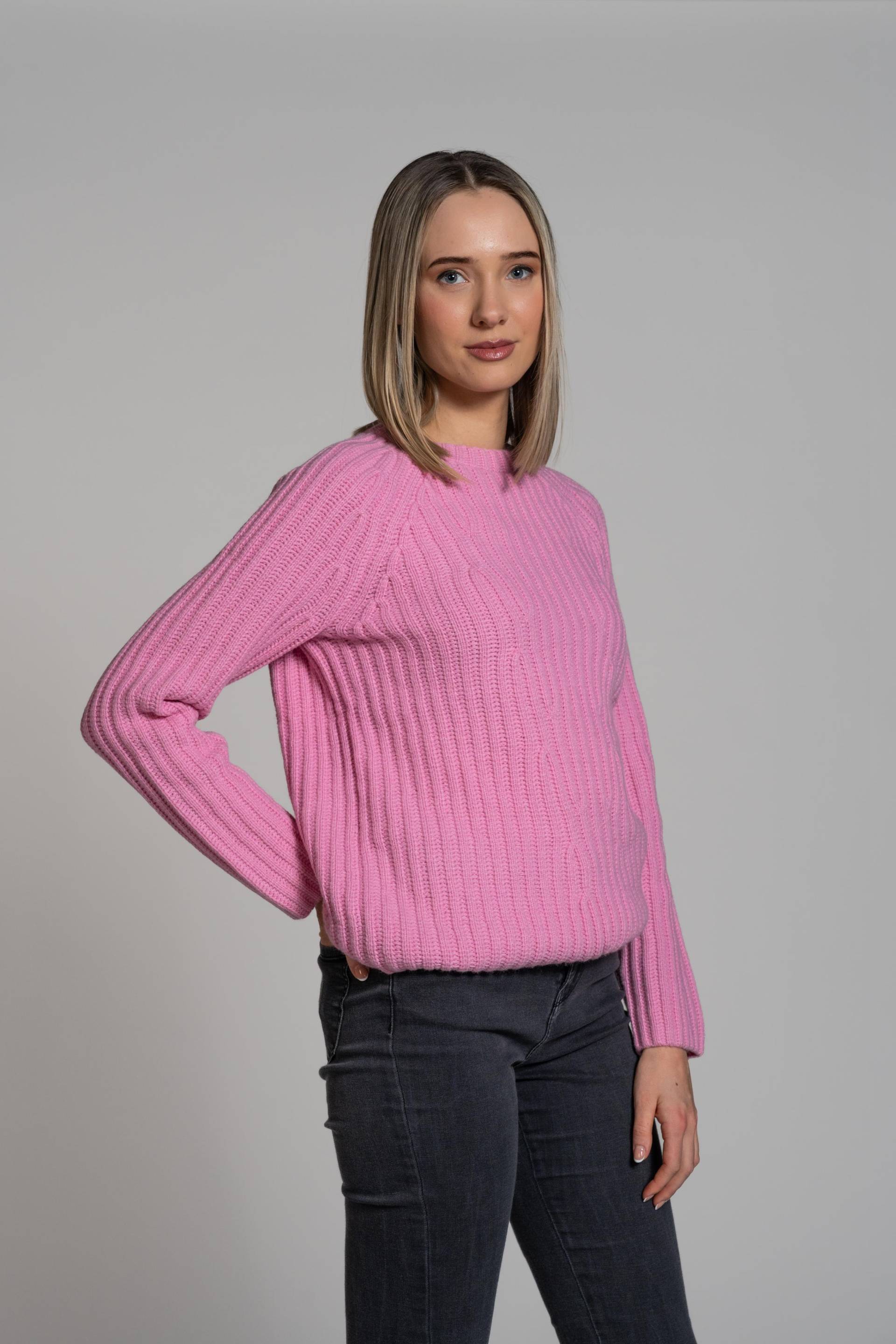THE FASHION PEOPLE - Rib Roundneck knitted winter pink - Gr. - M von THE FASHION PEOPLE