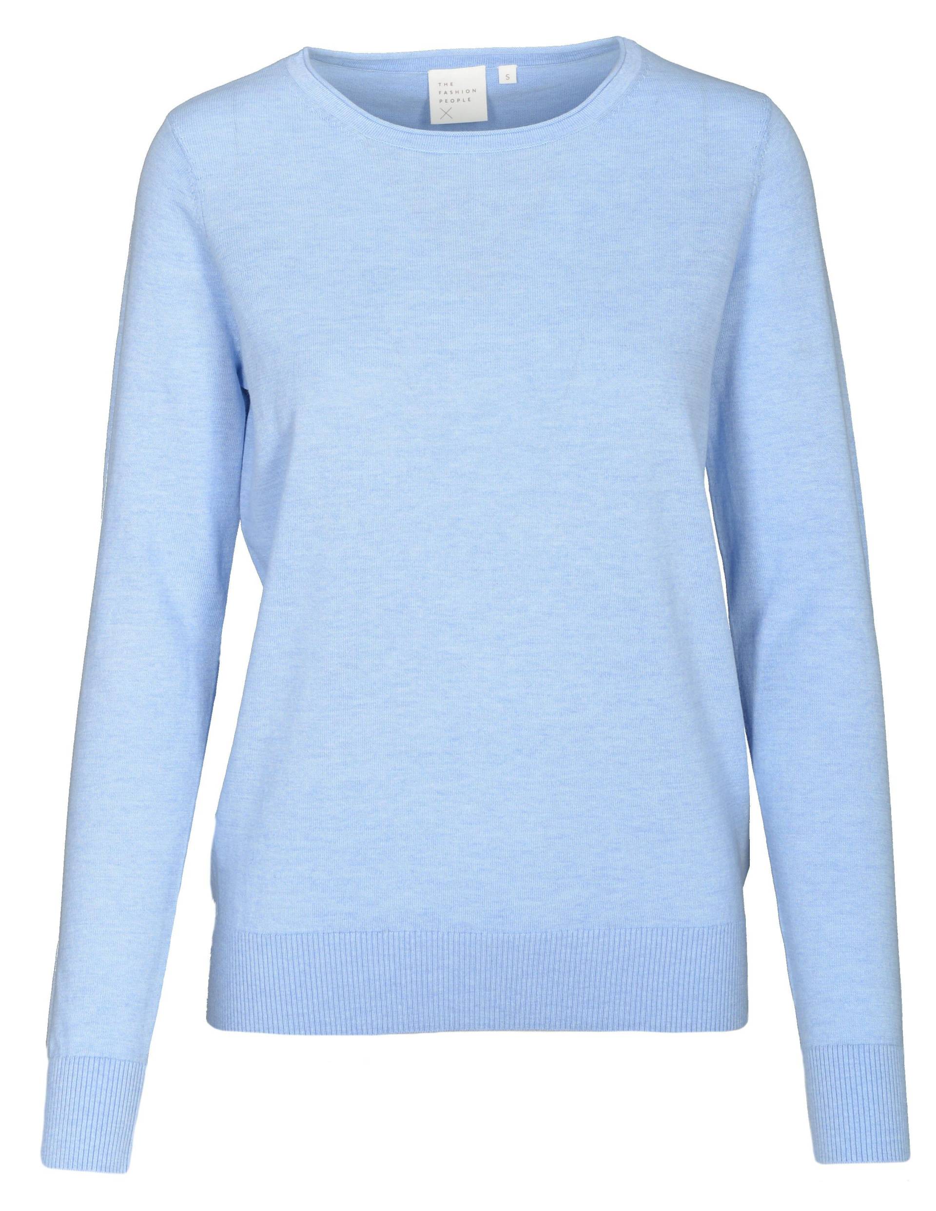 THE FASHION PEOPLE - Roundneck sweater knitted gentle blue - Gr. - XXL von THE FASHION PEOPLE