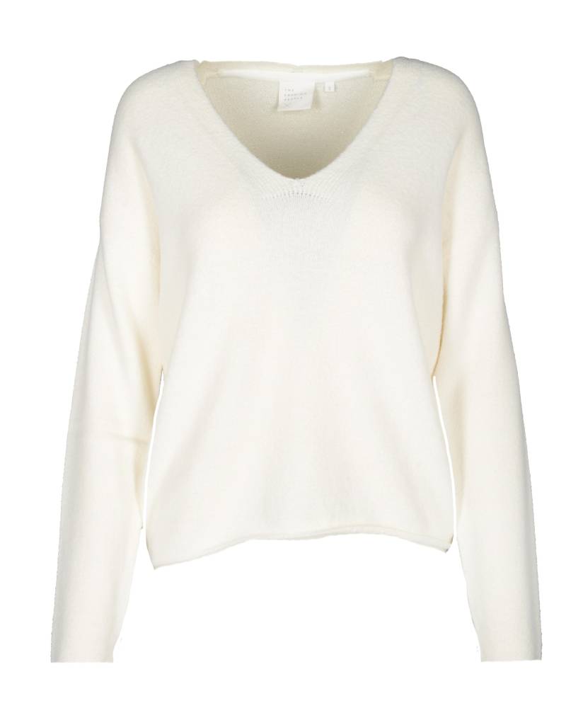 THE FASHION PEOPLE - Soft V-Neck knitted wool white - Gr. - XXL von THE FASHION PEOPLE