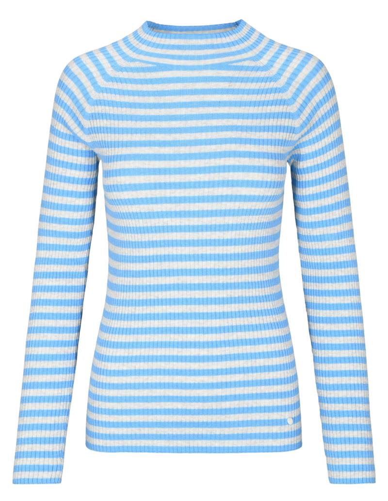 THE FASHION PEOPLE - Striped Turtleneck knitted ice blue stripe - Gr. - S von THE FASHION PEOPLE