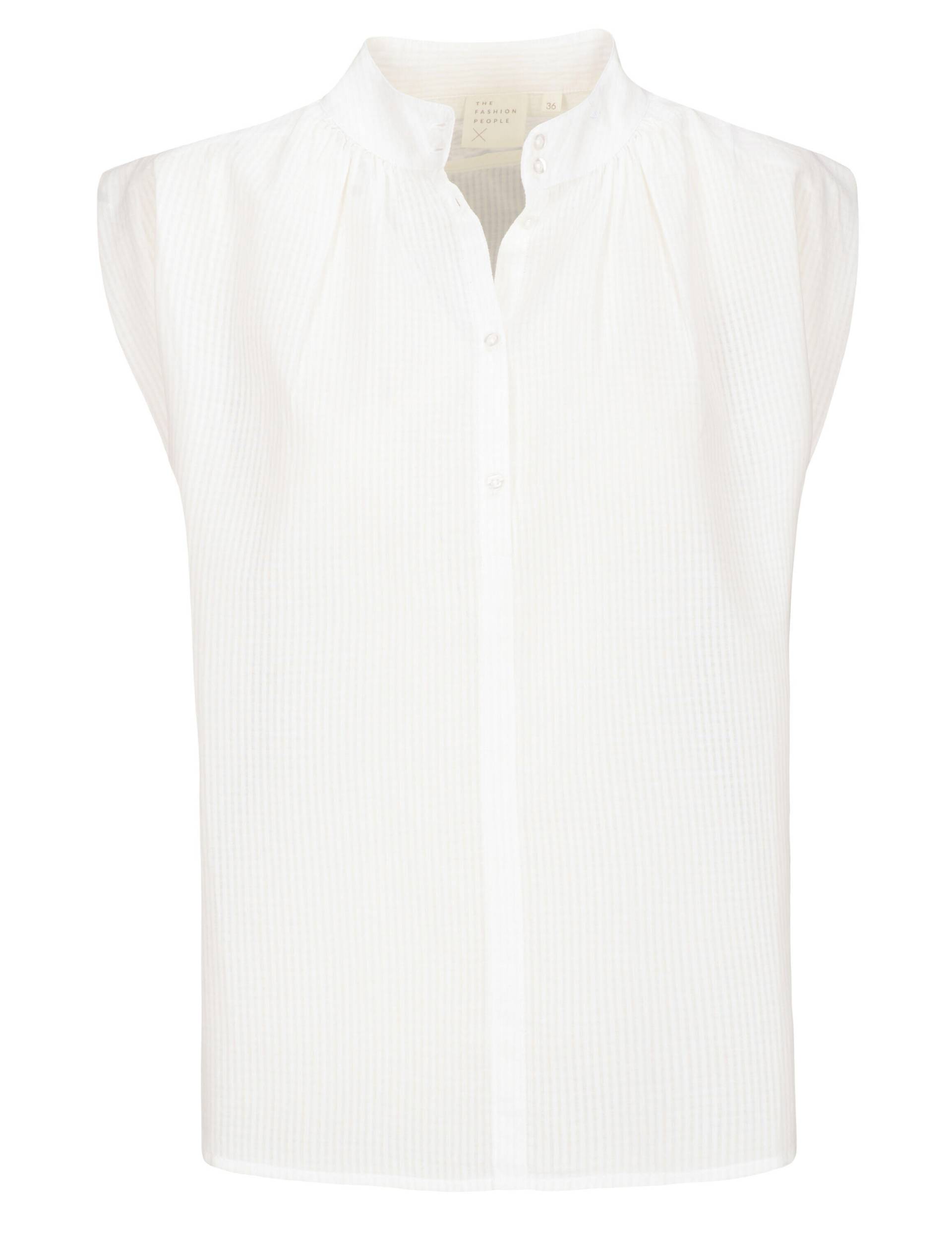 THE FASHION PEOPLE - Structured blouse sleeveless bright white - Gr. - 44 von THE FASHION PEOPLE