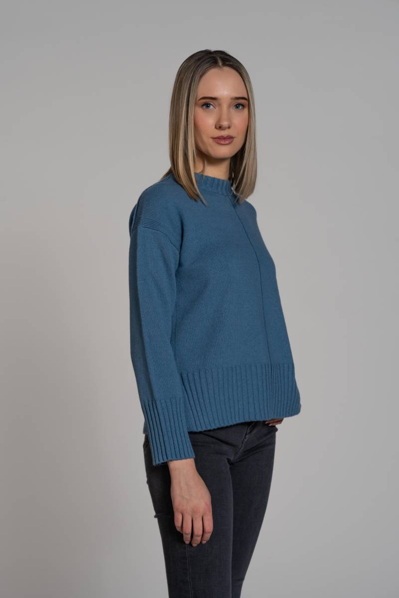 THE FASHION PEOPLE - Sweater knitted cozy blue - Gr. - L von THE FASHION PEOPLE