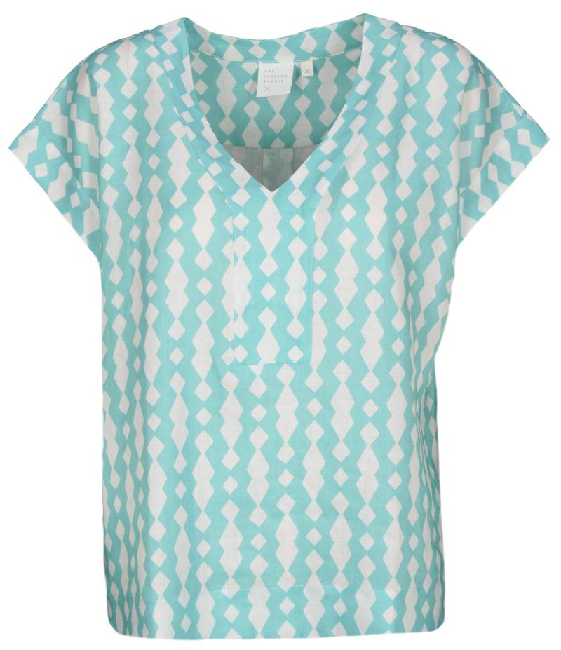 THE FASHION PEOPLE - Top Linen AOP green sea print - Gr. - 40 von THE FASHION PEOPLE