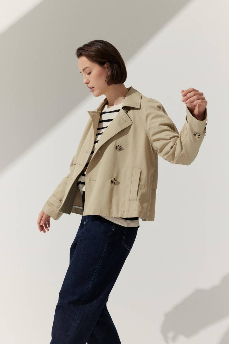 THE FASHION PEOPLE - Trench Jacket summer beige - Gr. - 36 von THE FASHION PEOPLE