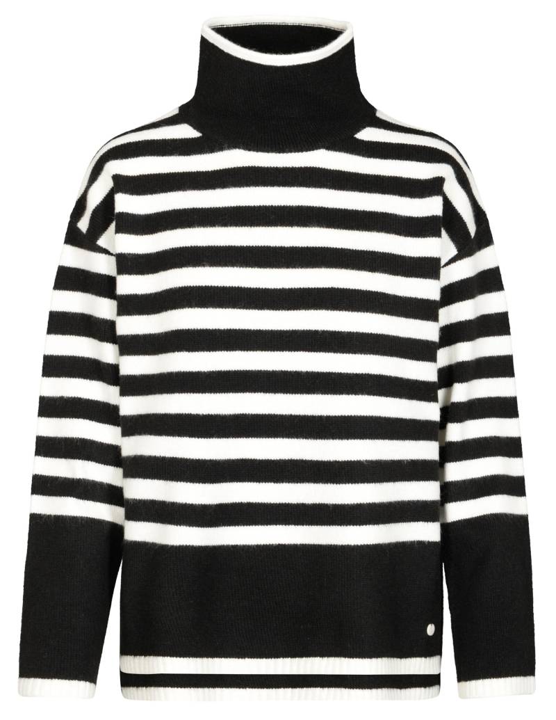 THE FASHION PEOPLE - Turtleneck Pullover gestreift deep black stripe - Gr. - XL von THE FASHION PEOPLE