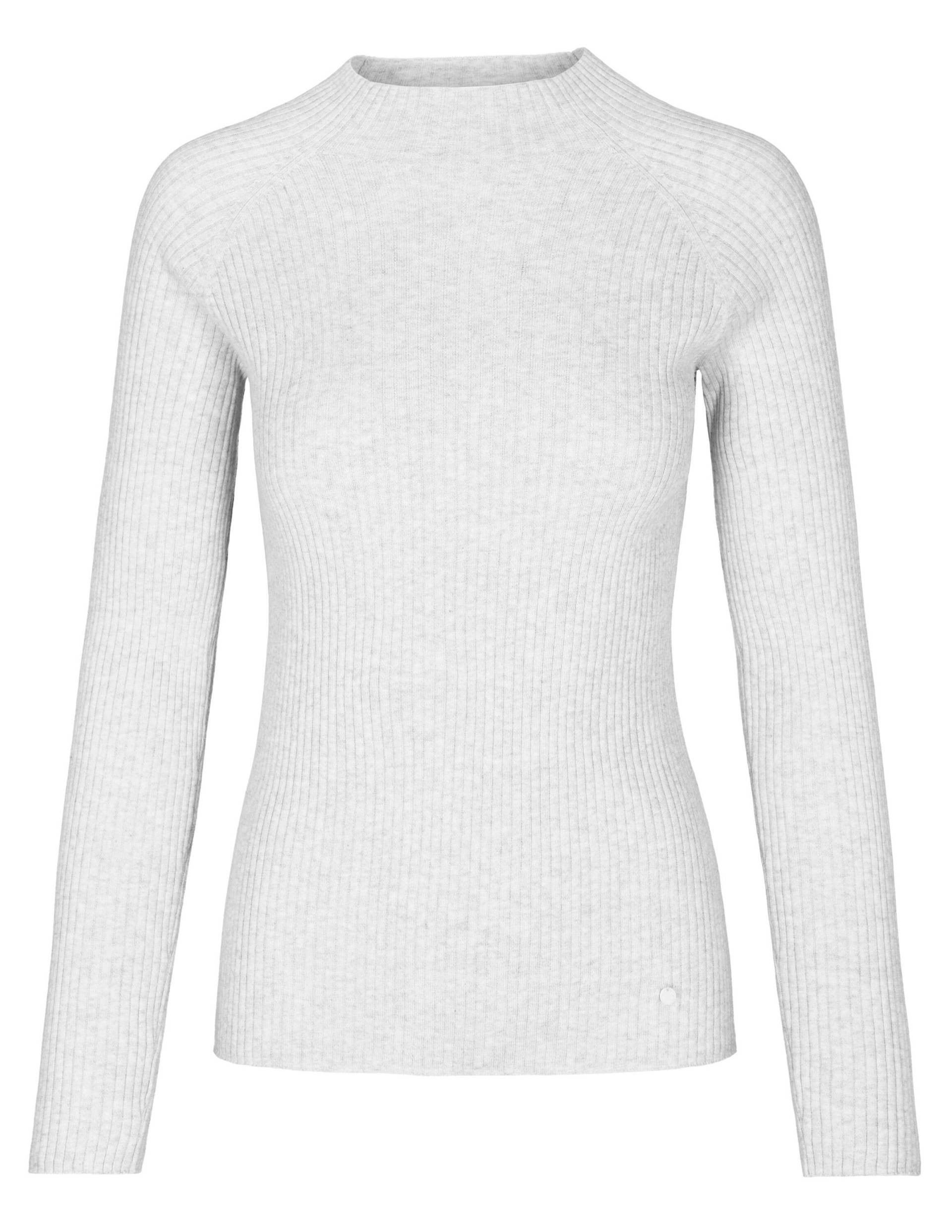 THE FASHION PEOPLE - Turtleneck knitted silver melange - Gr. - XL von THE FASHION PEOPLE