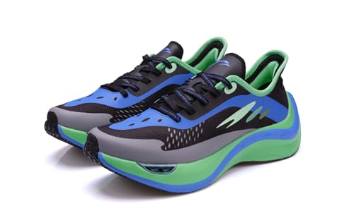 Walkingschuhe Turnschuhe Fitnessstudio Sportschuhe Sneaker Running Tennis Schuhe Freizeit Straßenlaufschuhe Fashion Leichtgewichts (Sea Blue, Erwachsene, 43, Numerisch, EU Schuhgrößensystem, M) von THE FLOW