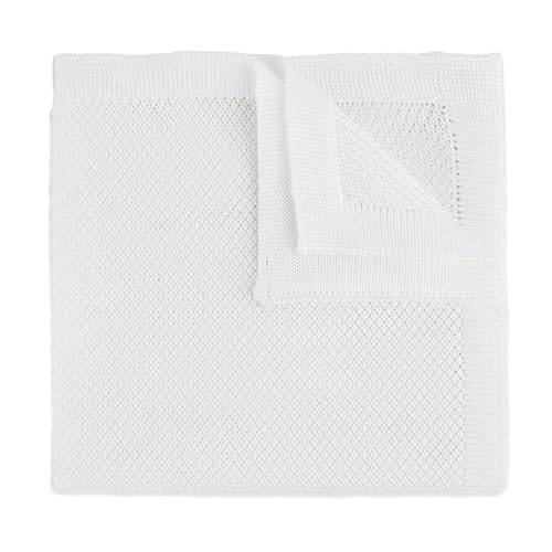 THE GENTS LAB Herren Strick Einstecktuch aus 100% weichem Polyester | über 20+ Farben, weiß, 25cm x 25cm THE GENTS LAB Herren Strick Einstecktuch aus 100% weichem Polyester | über 20+ Farben, weiß, 25cm x 25cm von THE GENTS LAB