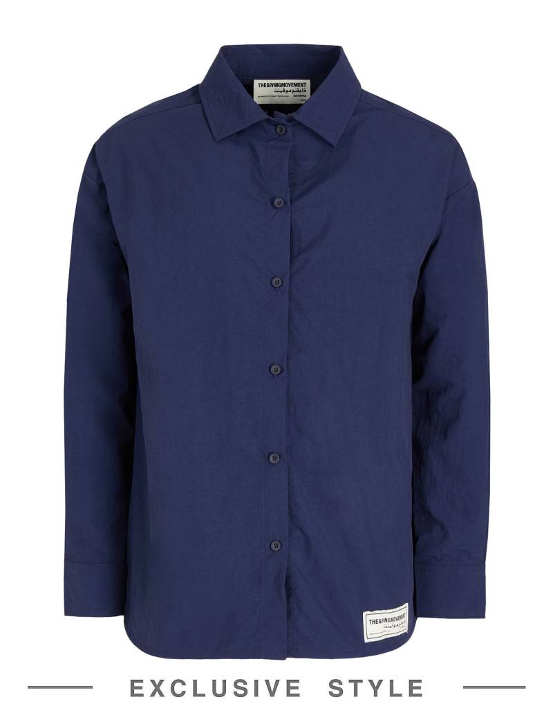 THE GIVING MOVEMENT x YOOX Hemd Unisex Nachtblau von THE GIVING MOVEMENT x YOOX