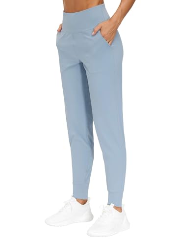 THE GYM PEOPLE Damen-Jogginghose, leichte athletische Leggings, konische Loungehose für Workout, Yoga, Laufen, Denim Blau, X-Klein von THE GYM PEOPLE