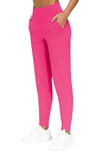 THE GYM PEOPLE Damen-Jogginghose, leichte athletische Leggings, konische Loungehose für Workout, Yoga, Laufen, Helles Rosa, M von THE GYM PEOPLE