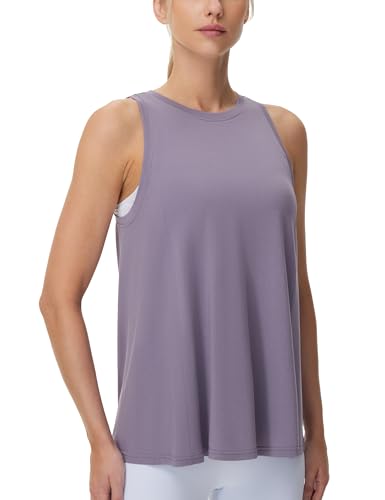 THE GYM PEOPLE Damen Rundhalsausschnitt Sport Tank Top Lose Passform Ärmellos Sporttop Yoga Running Shirts von THE GYM PEOPLE